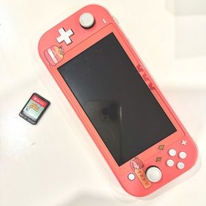 NINTENDO SWITCH LITE WITH ANIMAL CROSSING